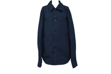 BOTTEGA VENETA ボッテガヴェネタ コットン シャツ ジャケット ネイビー マチューブレイジー 2023年 735899 サイズ50 美品 中古 4b003168