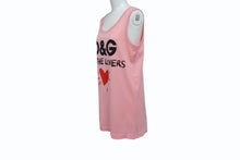 画像をギャラリービューアに読み込む, 極美品 DOLCE&amp;GABBANA ドルチェアンドガッバーナ タンクトップ F8H47T サイズ36 ALL THE LOVERS プリント ピンク 中古 4b003173