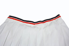 画像をギャラリービューアに読み込む, MIU MIU ミュウミュウ ポプリンスカート MG1808 11KY サイズ40 プリーツ ホワイト レッド ブラック 22FW 美品 中古 4b003177