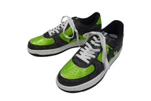 画像をギャラリービューアに読み込む, A BATHING APE × UNKLE FUTURA BAPESTA アベイシングエイプ アンクル フューチュラ ベイプスタ 00s スネーク 型押し スニーカー グリーン ブラック 28.5cm 中古 4b003232