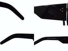 画像をギャラリービューアに読み込む, RICK OWENS リックオウエンス Peforma パフォーマ サングラス アイウェア JAPAN製 アセテート ブラック 美品 中古 4b003277