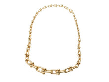 画像をギャラリービューアに読み込む, TIFFANY&amp;Co. ティファニー ハードウェア グラジュエイテッド リンク ネックレス Au750 イエローゴールド 重量約74.7g 美品 中古 4b003299