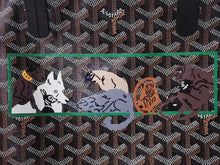 画像をギャラリービューアに読み込む, 新品未使用 GOYARD ゴヤール サンルイPM バッグ トートバッグ STLOUIPMLTY01CL01P マーカージュアート ノザミレベット ブラック 中古 4b003301