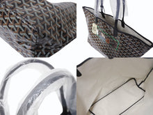 画像をギャラリービューアに読み込む, 新品未使用 GOYARD ゴヤール サンルイPM バッグ トートバッグ STLOUIPMLTY01CL01P マーカージュアート ノザミレベット ブラック 中古 4b003301