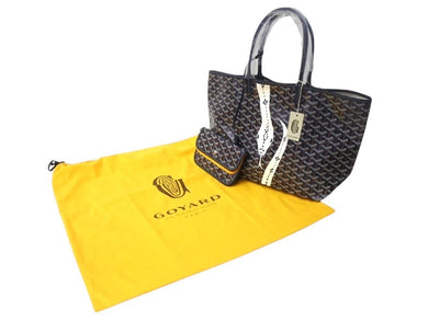 新品未使用 GOYARD ゴヤール サンルイPM バッグ トートバッグ STLOUIPMLTY12CL12P マーカージュアート スネーク 蛇 ネイビー 中古 4b003302