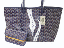 画像をギャラリービューアに読み込む, 新品未使用 GOYARD ゴヤール サンルイPM バッグ トートバッグ STLOUIPMLTY12CL12P マーカージュアート スネーク 蛇 ネイビー 中古 4b003302
