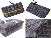 画像をギャラリービューアに読み込む, 新品未使用 GOYARD ゴヤール サンルイPM バッグ トートバッグ STLOUIPMLTY12CL12P マーカージュアート スネーク 蛇 ネイビー 中古 4b003302