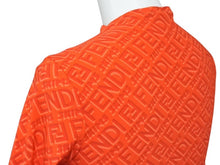 Load image into Gallery viewer, 極美品 FENDI フェンディ × SKIMS スキムス 長袖ボディスーツ FXF600 サイズXS モックネック キムカーダシアン レッド 総柄 中古 4b003307