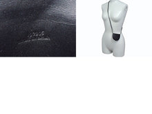 画像をギャラリービューアに読み込む, 極美品 LOEWE ロエベ ヒールポーチ ミニ ショルダーストラップ付きコインケース 小物 スペイン製 レザー ブラック 中古 4b003421