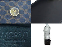 Load image into Gallery viewer, CELINE セリーヌ ハンドバッグ ミニバッグ ショルダーバッグ バニティ マカダム柄 レザー ブラック ブラウン 美品 中古 4b003432