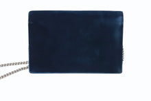 画像をギャラリービューアに読み込む, SAINT LAURENT サンローラン ケイト タッセル ベルベット チェーンウォレット 491521 ショルダーバッグ ラインストーン カサンドラロゴ グリーン 美品 中古 4b003446