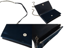 画像をギャラリービューアに読み込む, SAINT LAURENT サンローラン ケイト タッセル ベルベット チェーンウォレット 491521 ショルダーバッグ ラインストーン カサンドラロゴ グリーン 美品 中古 4b003446