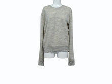 Load image into Gallery viewer, 極美品 CELINE セリーヌ クルーネック ウール ニット セーター 長袖 イタリア製 23W61/5186 アイボリー グレー サイズXS 中古 4b003468