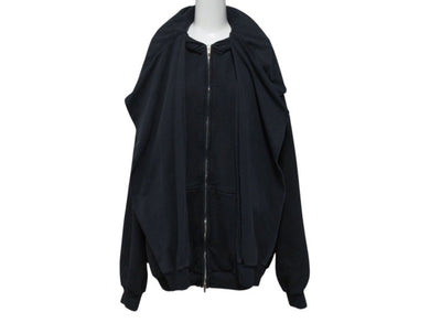 BALENCIAGA バレンシアガ UNITY SPORTS ICON ジップアップフーディー パーカー 794030 サイズ2 チャコール 美品 中古 4b003489