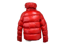 画像をギャラリービューアに読み込む, MONCLER モンクレール BRANSON ブランソン ダウンジャケット 41355 サイズ0 CLASS1 フード付き レッド 美品 中古 4b003503