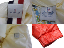 画像をギャラリービューアに読み込む, MONCLER モンクレール BRANSON ブランソン ダウンジャケット 41355 サイズ0 CLASS1 フード付き レッド 美品 中古 4b003503