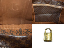 Load image into Gallery viewer, CELINE セリーヌ ボストンバッグ ブラウン PVC レザー ゴールド金具 美品 中古 4b003533