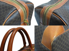 Load image into Gallery viewer, CELINE セリーヌ ボストンバッグ ブラウン PVC レザー ゴールド金具 美品 中古 4b003533