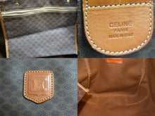 Load image into Gallery viewer, CELINE セリーヌ ボストンバッグ ブラウン PVC レザー ゴールド金具 美品 中古 4b003533