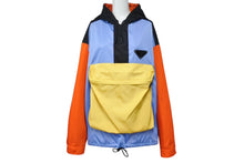 画像をギャラリービューアに読み込む, PRADA プラダ 20SS ナイロンアノラックジャケット SGB407 サイズS FRANK OCEAN着用 トライアングルロゴ マルチカラー 美品 中古 4b003628