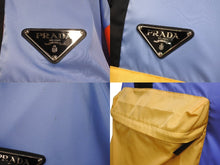 画像をギャラリービューアに読み込む, PRADA プラダ 20SS ナイロンアノラックジャケット SGB407 サイズS FRANK OCEAN着用 トライアングルロゴ マルチカラー 美品 中古 4b003628