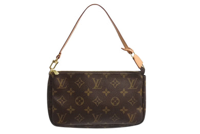 極美品 LOUIS VUITTON ルイヴィトン ポシェット アクセソワール アクセサリーポーチ M51980 モノグラム PVC レザー 中古 4b003738