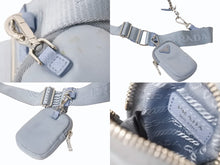 画像をギャラリービューアに読み込む, PRADA プラダ Re-Edition 2005 ショルダーバッグ 1BH204 2WAY Re-Nylon リナイロン ライトブルー トライアングルロゴ 美品 中古 4b003753