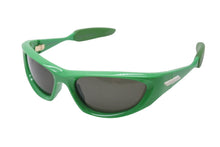 画像をギャラリービューアに読み込む, 極美品 BOTTEGAVENETA ボッテガヴェネタ グリーンコーン ラップアラウンドサングラス BV1184S サイズ58□19-125 L パラキート 中古 4b003845