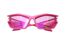 画像をギャラリービューアに読み込む, 極美品 Givenchy ジバンシー GIV CUT シールドサングラス アイウェア GV40049I サイズ69□17 140 ピンク クリア 中古 4b003850