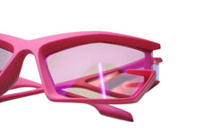 画像をギャラリービューアに読み込む, 極美品 Givenchy ジバンシー GIV CUT シールドサングラス アイウェア GV40049I サイズ69□17 140 ピンク クリア 中古 4b003850