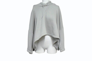 BALENCIAGA バレンシアガ スウェット トレーナー パーカー 短丈 UP57 2016 00564 ポルトガル製 ウール グレー サイズS 美品 中古 4b003871