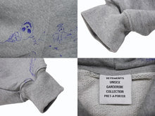 画像をギャラリービューアに読み込む, VETEMENTS ヴェトモン SCRIBBLED HOODIE ハンドペイントプリント オーバーサイズ プルオーバーパーカー グレー サイズXS UE54HD480G 美品 中古 4b003872