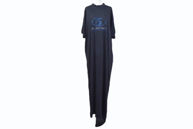 BALENCIAGA バレンシアガ Surfer Maxi T-Shirt Dress サーファー マキシ Tシャツ ドレス ワンピース フェードブラック サイズ1 784371 TPVM3 美品 中古 4b003874