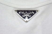 画像をギャラリービューアに読み込む, PRADA プラダ 23SS Ribbed Knit Jersey Dress リブニット ジャージー ドレス 33560C ホワイト サイズ42 美品 中古 4b003878