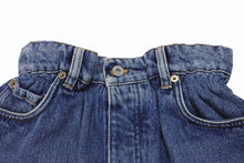 画像をギャラリービューアに読み込む, MIUMIU ミュウミュウ デニムショートパンツ デニムショーツ GWP300 サイズ27 ロゴプリント インディゴブルー 美品 中古 4b003888