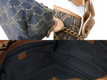 Load image into Gallery viewer, CELINE セリーヌ ワンショルダーバッグ SA00/25 マカダム柄 キャンバス レザー グレー系 ブロンズ系 良品 中古 4b003915