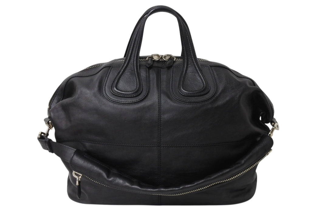 Givenchy ジバンシー ハンドバッグ ショルダーバッグ MA0144 2WAY レザー ブラック シルバー金具 美品 中古 4b003921