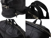 画像をギャラリービューアに読み込む, Givenchy ジバンシー ハンドバッグ ショルダーバッグ MA0144 2WAY レザー ブラック シルバー金具 美品 中古 4b003921