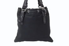 画像をギャラリービューアに読み込む, YVES SAINT LAURENT イヴサンローラン カハラ ハンドバッグ 123435 キャンバス レザー ブラック ロゴ刺繍 美品 中古 4b003937