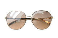 画像をギャラリービューアに読み込む, 極美品 TIFFANY&amp;Co. ティファニー ティアドロップ サングラス ゴールド ブラウン 60☐17 TF3079 ロゴ ゴールド金具 中古 4b003939