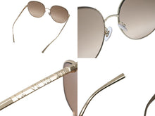 画像をギャラリービューアに読み込む, 極美品 TIFFANY&amp;Co. ティファニー ティアドロップ サングラス ゴールド ブラウン 60☐17 TF3079 ロゴ ゴールド金具 中古 4b003939