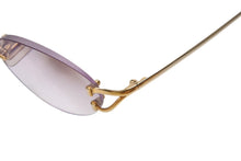 Load image into Gallery viewer, Cartier カルティエ リムレス メガネ 度入り 眼鏡 アイウェア メタル 283226 ゴールド 小物 ゴールド金具 美品 中古 4b003955