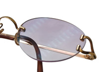Load image into Gallery viewer, Cartier カルティエ リムレス メガネ 度入り 眼鏡 アイウェア メタル 283226 ゴールド 小物 ゴールド金具 美品 中古 4b003955
