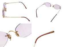 Load image into Gallery viewer, Cartier カルティエ リムレス メガネ 度入り 眼鏡 アイウェア メタル 283226 ゴールド 小物 ゴールド金具 美品 中古 4b003955