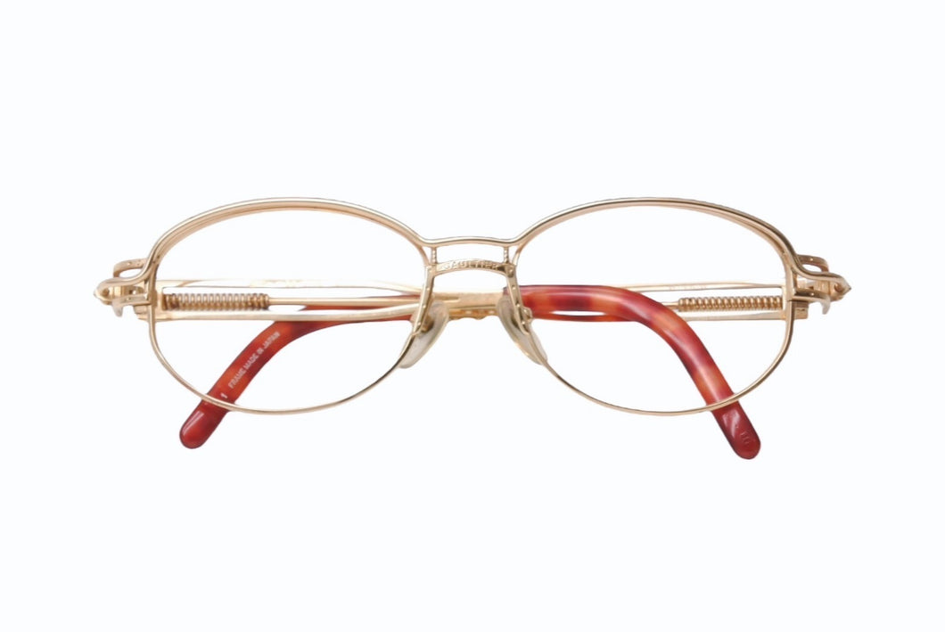 Jean Paul Gaultier ジャンポールゴルチェ メガネ 90s サングラス 56-5108 ゴールド 美品 中古 4b000055