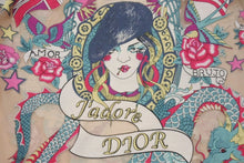 Load image into Gallery viewer, Christian Dior クリスチャンディオール J&#39;ADORE ジャドール 04SS RUNWAY パワーネット ボディスーツ タトゥー ガリアーノ期 良品 中古 4b004032