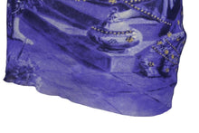 Load image into Gallery viewer, JEAN PAUL GAULTIER MAILLE ジャンポールゴルチエ マイユ 総柄 半袖 パワーネット ブルー 人物柄 ナイロン メッシュ サイズM 美品 中古 4b004065