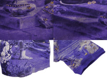 Load image into Gallery viewer, JEAN PAUL GAULTIER MAILLE ジャンポールゴルチエ マイユ 総柄 半袖 パワーネット ブルー 人物柄 ナイロン メッシュ サイズM 美品 中古 4b004065