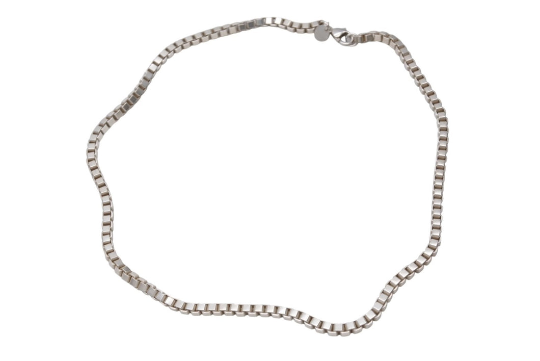 極美品 TIFFANY&Co. ティファニー ベネチアンチェーン ネックレス 重量約36.3g 全長約46cm 925刻印 シルバ−925 中古 4b004079