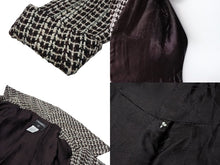 画像をギャラリービューアに読み込む, CHANEL シャネル ジャケット ココボタン ツイード 01A P18117V10417 レーヨン ウール ホワイト ブラウン サイズ40 美品 中古 4b004107